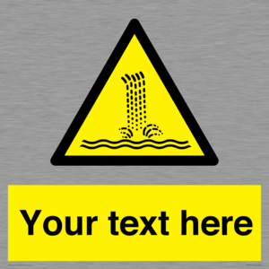 Custom warning artificial waterfall